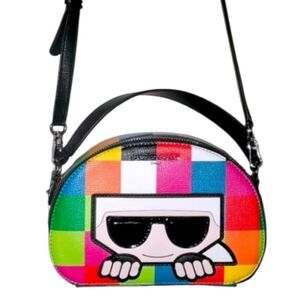 RARE KARL LAGERFELD Paris Colorblock Maybelle Crossbody Bag